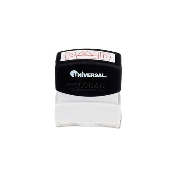 Universal Universal Message Stamp, PAID, Pre-Inked/Re-Inkable, Red UNV10062*** - main